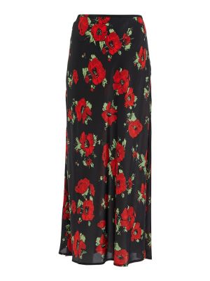 Svilena midi suknja s cvjetnim printom Rixo