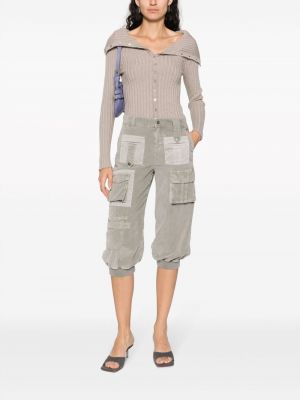 Pantalon cargo avec poches Blumarine gris