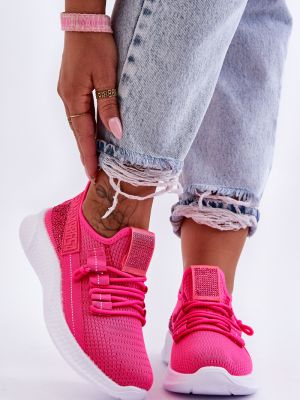 Ниски обувки с велкро Kesi розово