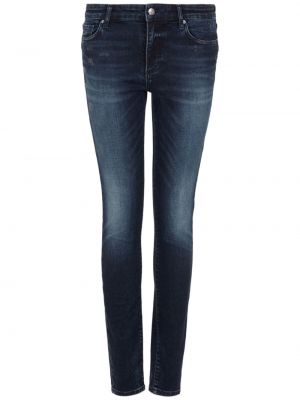Jeans skinny effet usé slim Armani Exchange bleu