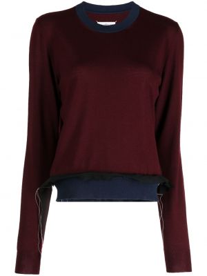 Woll pullover Maison Margiela rot