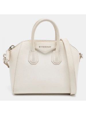 Shopperka skórzana Givenchy Pre-owned biała