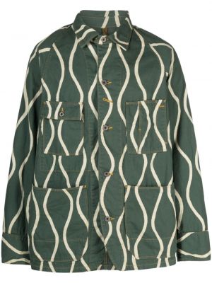 Bavlněná bunda s potiskem s abstraktním vzorem Kapital