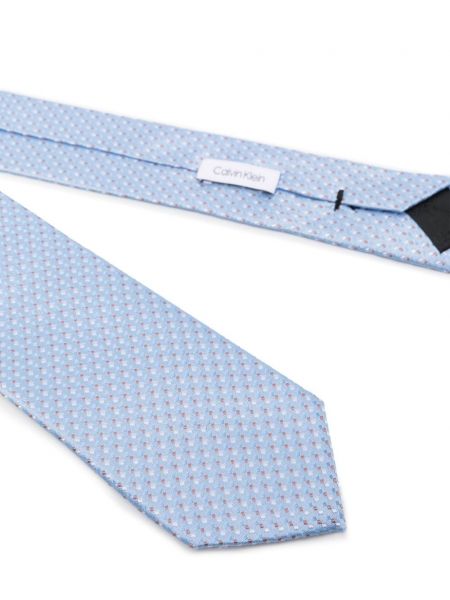 Žakárová hedvábná kravata Calvin Klein
