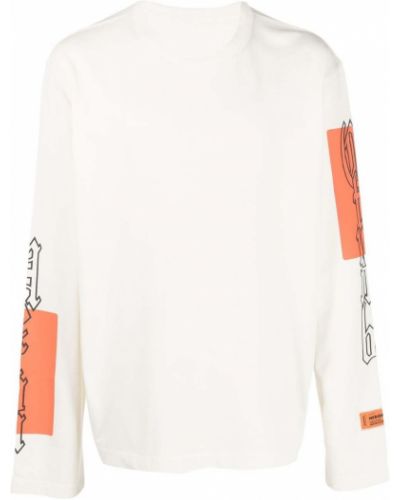 Overdimensjonert trykt sweatshirt Heron Preston