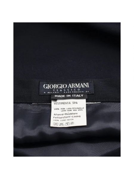 Falda de lana Armani Pre-owned negro