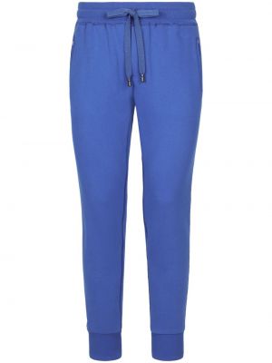 Teplákové nohavice Dolce & Gabbana modrá