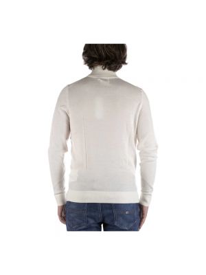 Jersey cuello alto de lana Calvin Klein blanco
