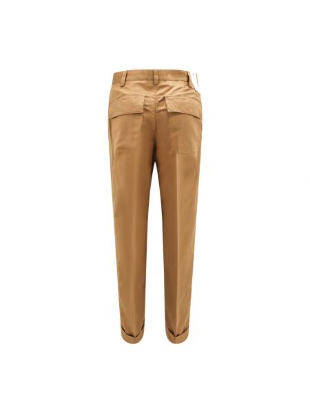 Pantalones chinos de lino Pt Torino marrón