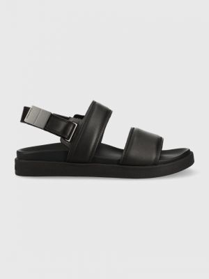 Kožne sandale Calvin Klein crna
