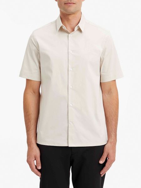 Camisa manga corta Calvin Klein beige