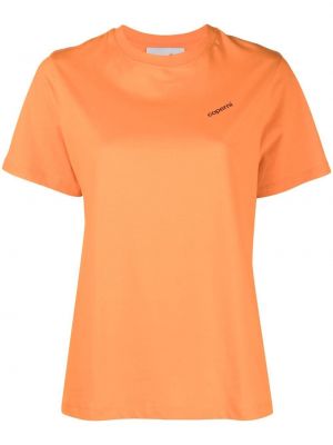 T-shirt aus baumwoll mit print Coperni orange