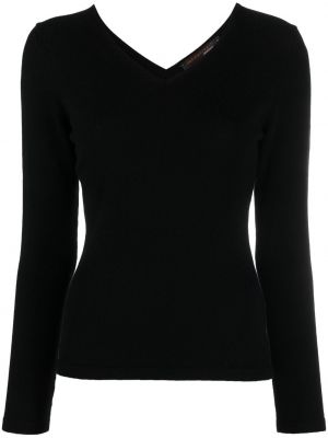Кашмирен пуловер с v-образно деколте Incentive! Cashmere черно