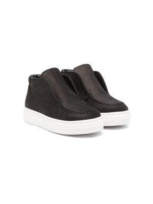 Sneakers con lacci di pelle Andrea Montelpare nero