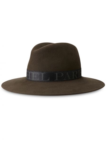 Καπέλο με σχέδιο Maison Michel καφέ