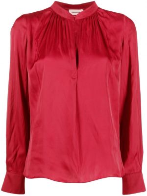 Сатенена блуза Zadig&voltaire червено