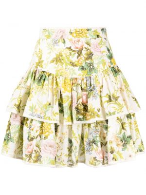 Plisovaná kvetinová sukňa s potlačou Alemais