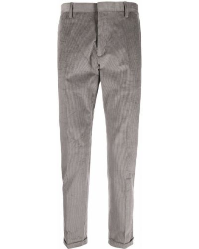 Pantalones rectos de cintura alta Paul Smith gris