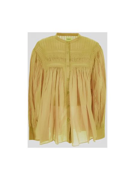 Bluzka bawełniana Isabel Marant Etoile żółta
