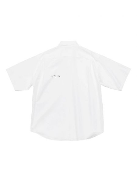 Hemd mit stickerei aus baumwoll Balenciaga weiß