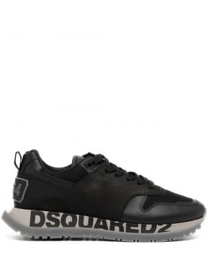 Plateau sneaker Dsquared2 schwarz