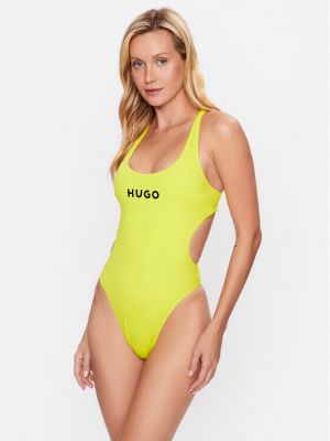 Vientisas maudymosi kostiumėlis Hugo geltona