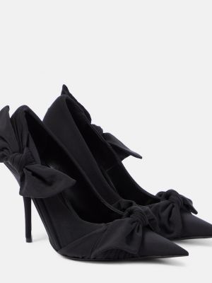 Туфли с бантом Balenciaga черные