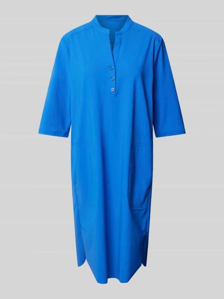 Sukienka midi w jednolitym kolorze Raffaello Rossi niebieska