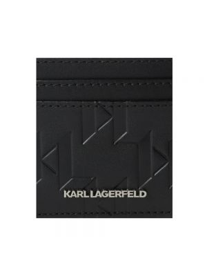 Portfel skórzany Karl Lagerfeld czarny