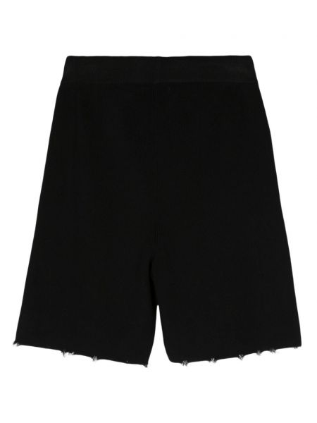 Strick shorts aus baumwoll Laneus schwarz