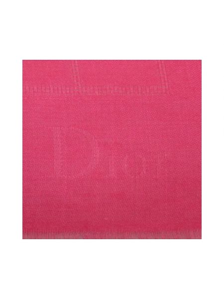 Bufanda de seda retro Dior Vintage rosa