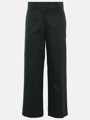 Хлопковые прямые брюки 's Max Mara черные