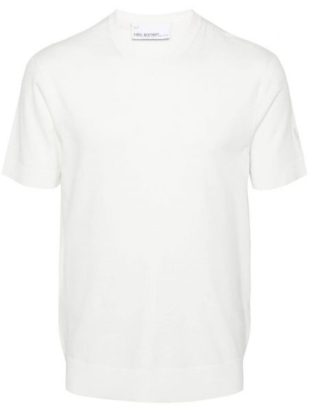 Плетена тениска Neil Barrett бяло