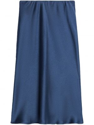 Saténová sukňa Ami Paris modrá