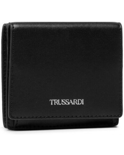 Peňaženka s vreckami Trussardi čierna