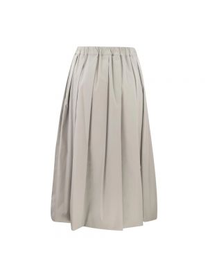 Falda midi de cintura alta de algodón plisada Fabiana Filippi