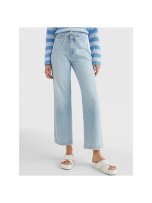High waist straight jeans ausgestellt Tommy Hilfiger blau