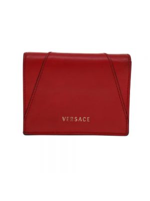 Cartera de cuero Versace Pre-owned rojo
