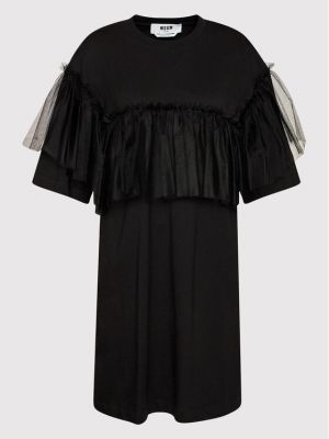 Volné šaty Msgm - černá