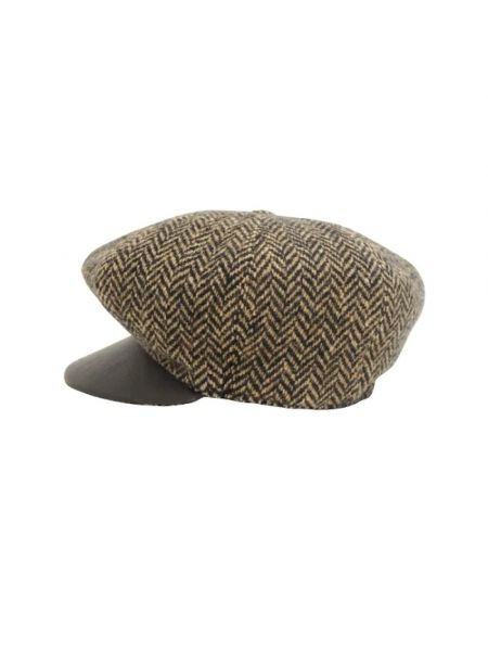 Sombrero de lana Hermès Vintage marrón