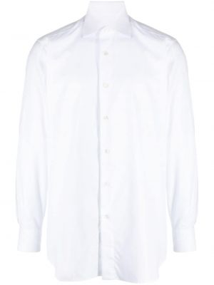 Chemise en coton avec manches longues Brioni blanc