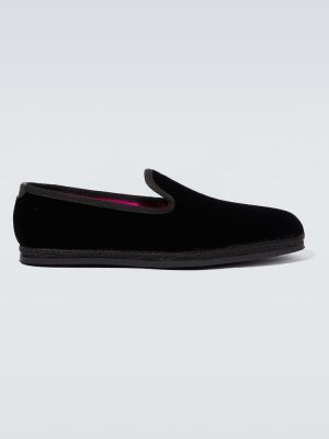 Sametové loafers Tom Ford černé