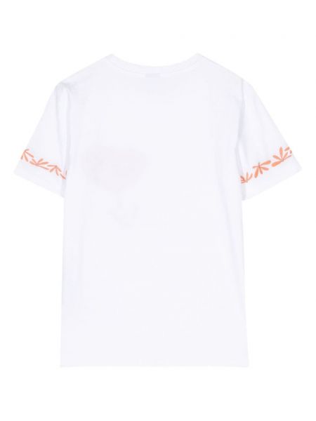 T-shirt à fleurs Ps Paul Smith blanc