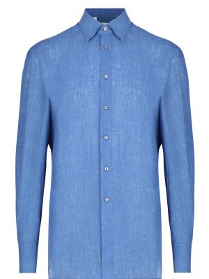 Синяя рубашка Brioni