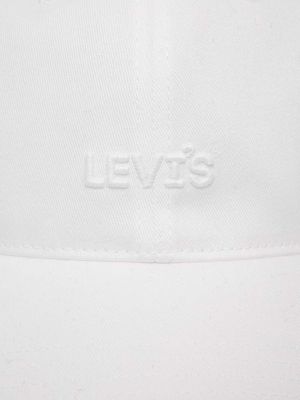 Czapka z daszkiem Levi's biała