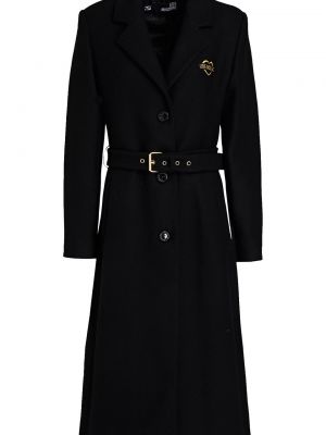 Dlouhý kabát Love Moschino - Černá