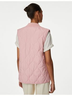 Prošívaná vesta Marks & Spencer růžová