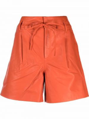 Кожаные шорты с завязками Gestuz, оранжевый