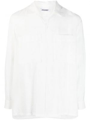 Риза с джобове Attachment бяло