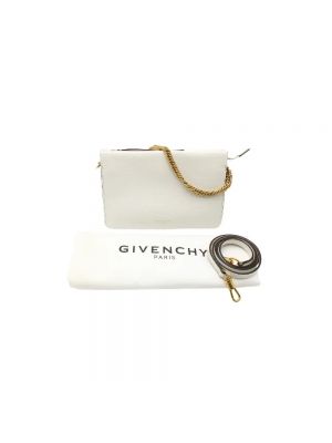 Bolso cruzado de cuero Givenchy Pre-owned blanco